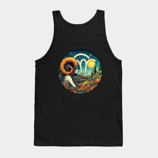 ZODIAC Aries - Astrological ARIRS - ARIRS - ZODIAC sign - Van Gogh style - 15 Tank Top